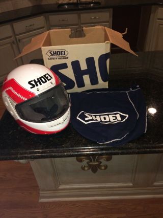 Shoei Eddie Lawson vintage Adult Full Face Helmet 1989 moto gp 500cc collectible 5