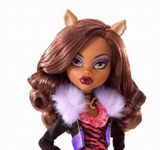 Monster High Clawdeen Wolf Doll & Pet Cat CRESENT Werewolf RARE 3