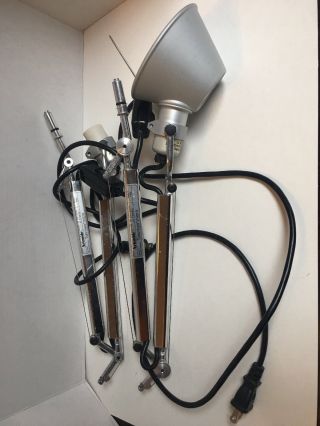 (2) Vintage Artemide Tolomeo Micro Lamps Both Work