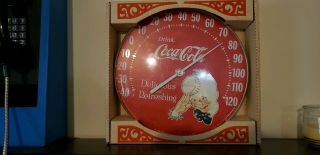 1984 Vintage Coca Cola Coke Thermometer Great 12 Inch