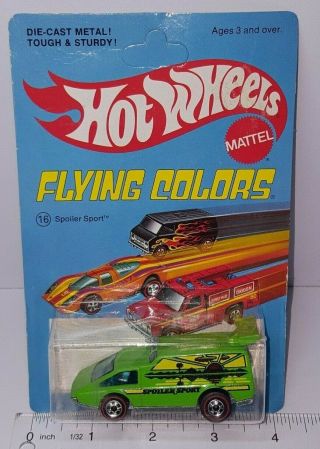 Vintage 1975 Hot Wheels Redline Flying Colors Spoiler Sport No.  16