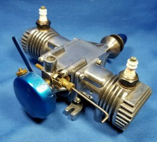 Vintage 1964 Wizard Twin 65 Model Spark Ignition CL/UC Engine for Parts/Repair 5