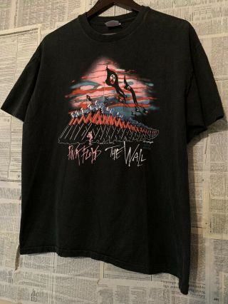 Vtg 80s Pink Floyd The Wall Rock Band T - Shirt