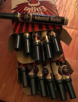 Vintage Red Eagle Markers Blue Private For S