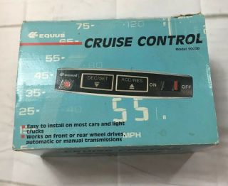 Vintage Aftermarket Dash Mount Speed Cruise Control Equus 9000b Complete Kit