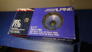 Alpine Dddrive Ddc - F17b 6.  5 " 2 - Way Component Speaker Set | Extremely Rare
