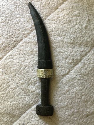 Rare Ottoman Turkish Khanjar Fine Wootz Blade Antique Damascus Dagger