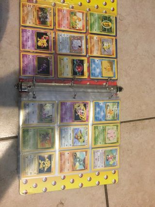 Over 200 Vintage POKEMON TCG Cards In Collectible Binder - Base,  Jungle,  Fossil 2