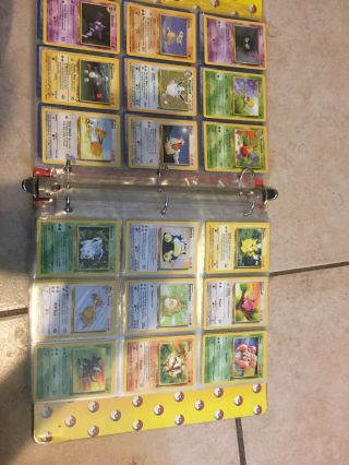 Over 200 Vintage POKEMON TCG Cards In Collectible Binder - Base,  Jungle,  Fossil 4