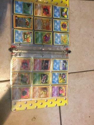 Over 200 Vintage POKEMON TCG Cards In Collectible Binder - Base,  Jungle,  Fossil 6