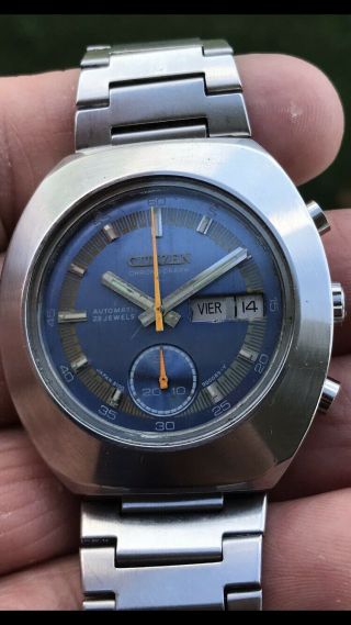 VINTAGE CITIZEN CHRONOGRAPH (STAINLESS STELL) GOOD 2