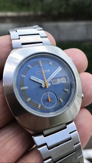 VINTAGE CITIZEN CHRONOGRAPH (STAINLESS STELL) GOOD 5