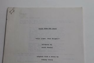 Tales from the Crypt 1989 TV Show Script Rare Unproduced Episode 2