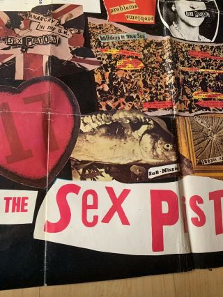 SEX PISTOLS NMTB PUNK POSTER Vintage 70s 3