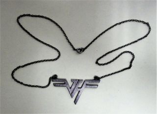 1980 Van Halen Productions,  Authentic Vintage Necklace.  Marked Sterling Ms & Co.