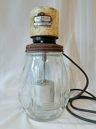 Vintage Farm Master Electric Churn Model 259 Sears Roebuck One Gallon Glass Jar