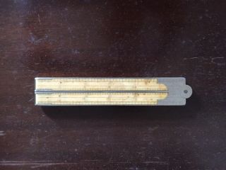 Vintage E A Stearns Folding 48 Ruler,  Brass,  And Nickel