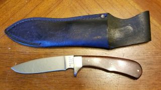 Vtg Rare Ka - Bar Usa 1240 Fixed Blade Hunting Knife W/sheath Kabar Nm