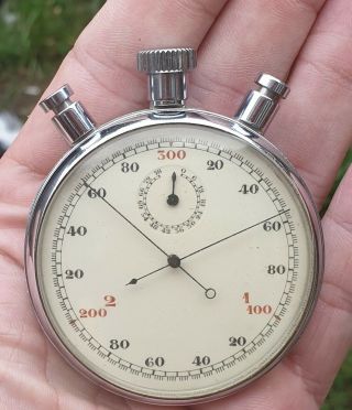 Rare Vintage Minerva Chronoscope Rattrapante Stopwatch