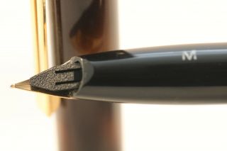 Vintage (c19881 - 81) Sheaffer Targa No.  1032 Tortoiseshell Medium Fountain Pen 6