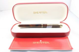 Vintage (c19881 - 81) Sheaffer Targa No.  1032 Tortoiseshell Medium Fountain Pen 7