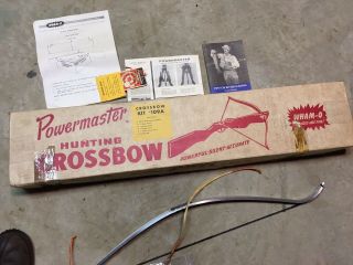 Vintage 1960 ' s WHAM - O Powermaster Crossbow w/Original Box & Accessories 5