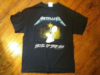 Vintage Metallica Metal Up Your Ass T - Shirt Mens Adult M 1994 Rock Band Shirt