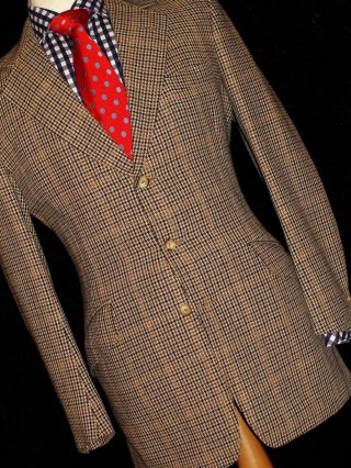 MEN ' S TOM BROWN BESPOKE 1970 ' S VINTAGE HUNTING SHOOTING DESIGNER JACKET UK42R 6