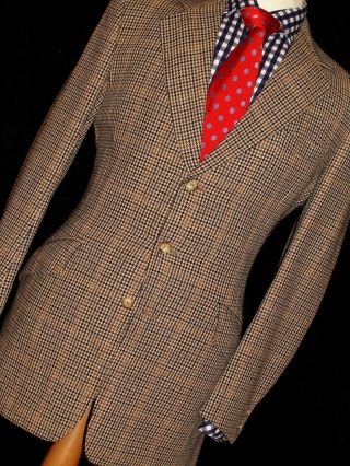 MEN ' S TOM BROWN BESPOKE 1970 ' S VINTAGE HUNTING SHOOTING DESIGNER JACKET UK42R 7