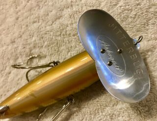 Rare Fishing Lure Fred Arbogast Precision Tuned Musky Jitterbug By MEGABASS Rare 6