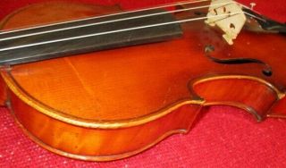 Rare Fine Old Antique 1910 Vintage German 4/4 Violin - Robust Tone 4