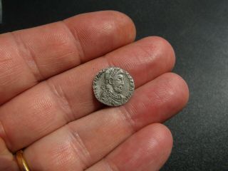 Rare Eugenius Silver Siliqua Roman Coin