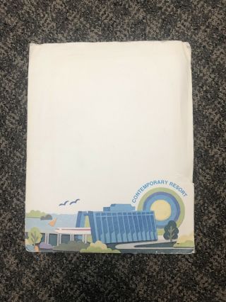 Vintage 80’s Rare Walt Disney World Contemporary Resort Stationary Kit