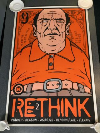Dave Kinsey Print " Rethink " Rare Limited Edition Signed Print 130/200