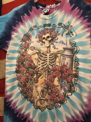 Vintage 90’s Grateful Dead 1995 30 Years Tie Dye Concert Tour T Shirt L