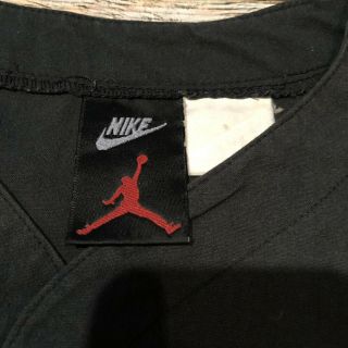 Vintage Nike 90s Air Jordan Baseball Button Up Black Jersey Small T Shirt 5