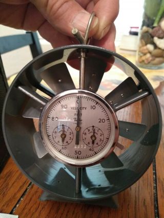Vintage Taylor Jewelled Anemometer No.  3132 Box - Case - Papers Great Shape