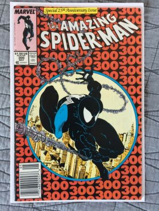 Rare 1988 Spider - Man 300 Key 1st Venom Higher Grade Complete