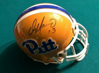 Dan Marino Pitt Panthers Autographed Vintage Signed Delux Mini Helmet Real Mask