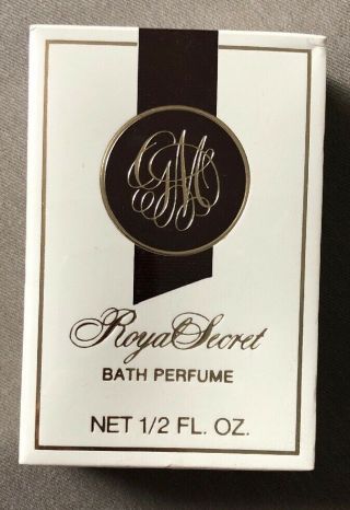 Germaine Monteil Royal Secret Bath Perfume Rare Vtg 1/2 Oz