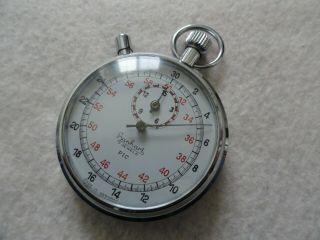 Made in Germany Vintage Hanhart 7 Jewels PIC Mechanical Wind Up Stopwatch 2