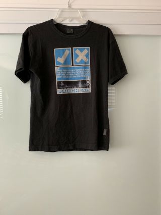 Vtg Radiohead Hazard W.  A.  S.  T.  E Graphic T Shirt 1999 Size Medium