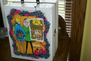 Vintage 1968 Mattel World Barbie Doll Trunk W/orig Tag - Case For Clothes