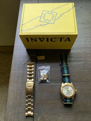 Rare Invicta 40mm Pro Diver 9939a Swiss Eta 2824 - 2 Movement 23k Gp