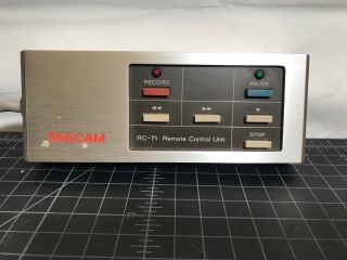 Tascam Rc - 71 Teac Vintage Cassette And Reel Remote Control Unit