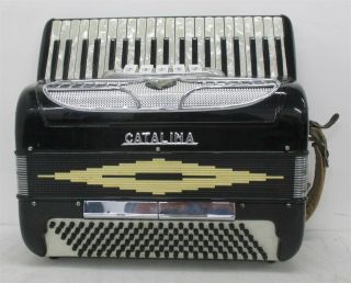 Catalina Vintage Piano Accordion Made In Italy Sn 7866