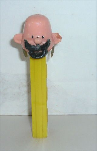 Vintage Pal Pez Dispenser Yellow Stem (no Feet)