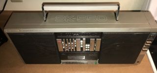 Vintage 1980s Pioneer Sk - 550 Ghetto Blaster Boom Box Cassette Radio 5