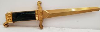 Vintage Asr Ascot Emerald Dagger Lighter Letter Opener Paper Weight Usa