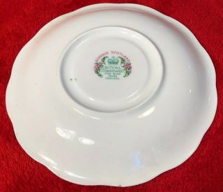 Vintage Royal Standard BONNIE SCOTLAND fine china Tea Cup Saucer set CLAN LESLIE 8